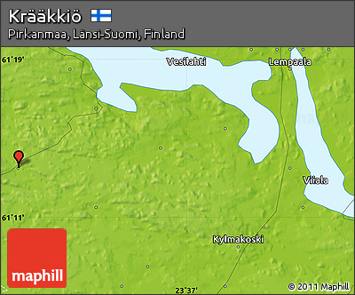 Physical Map of Krääkkiö