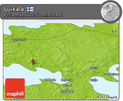 Physical 3D Map of Luikala