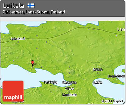 Physical 3D Map of Luikala