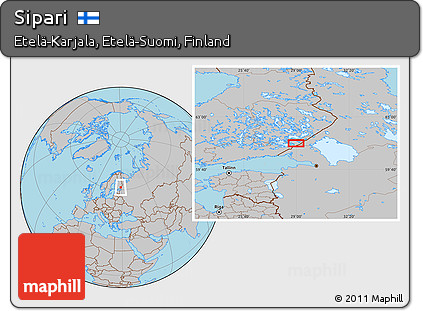 Gray Location Map of Sipari