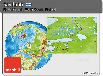 Physical Location Map of Savilahti