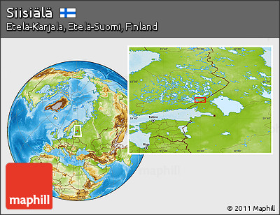 Physical Location Map of Siisiälä