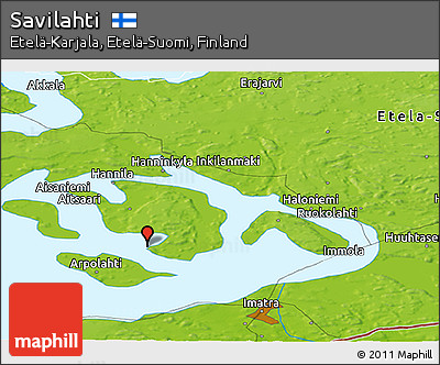 Physical Panoramic Map of Savilahti