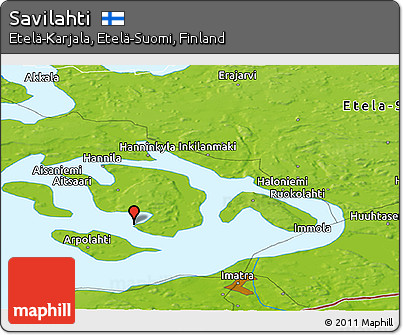 Physical Panoramic Map of Savilahti