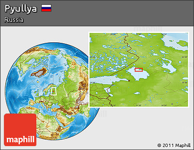 Physical Location Map of Pyullya