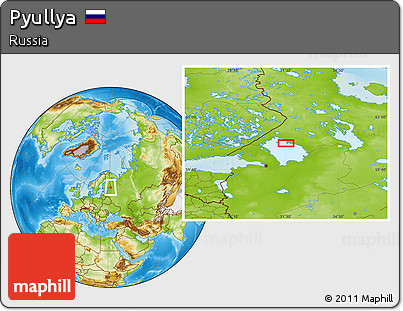 Physical Location Map of Pyullya