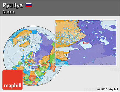 Political Location Map of Pyullya