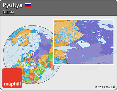 Political Location Map of Pyullya
