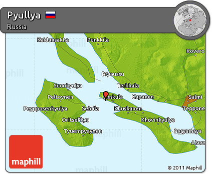 Physical Map of Pyullya