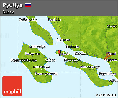 Physical Map of Pyullya