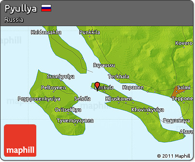 Physical Map of Pyullya
