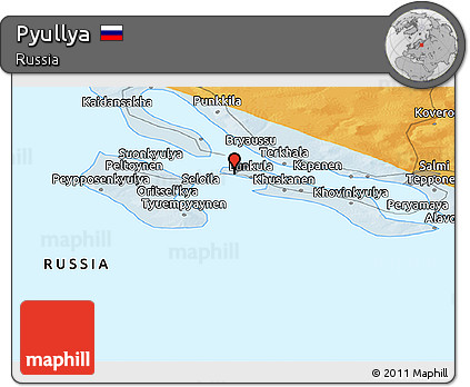 Political Panoramic Map of Pyullya