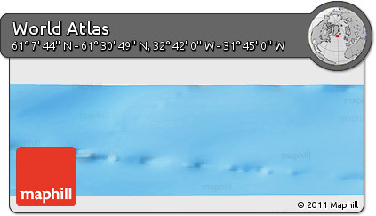 Physical Panoramic Map of the Area around 61° 19' 16" N, 32° 13' 30" W