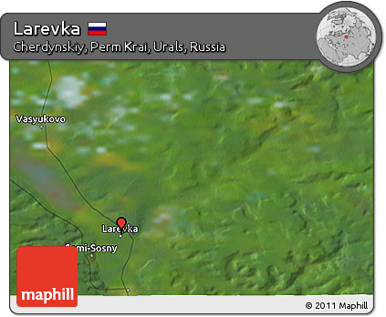 Satellite 3D Map of Larevka