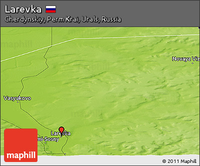 Physical Panoramic Map of Larevka