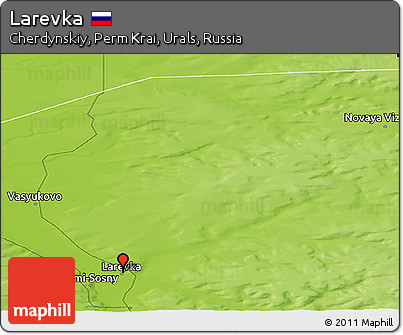 Physical Panoramic Map of Larevka