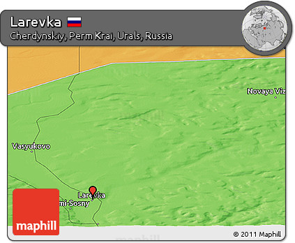 Political Panoramic Map of Larevka