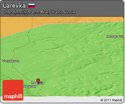 Political Panoramic Map of Larevka