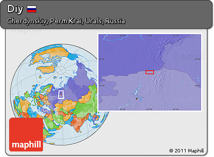 Political Location Map of Diy