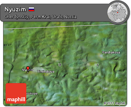 Satellite Map of Nyuzim