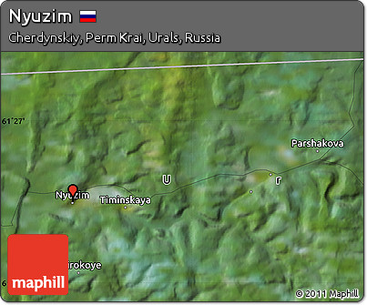 Satellite Map of Nyuzim