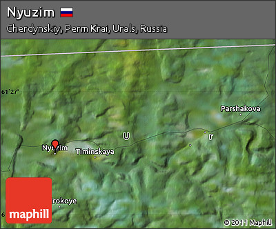 Satellite Map of Nyuzim