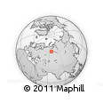 Outline Map of the Area around 61° 19' 16" N, 66° 22' 30" E, rectangular outline