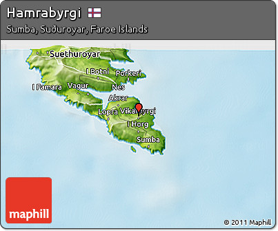 Physical 3D Map of Hamrabyrgi