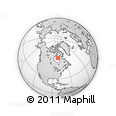 Outline Map of the Area around 61° 19' 16" N, 81° 31' 30" W, rectangular outline