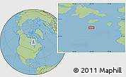 Savanna Style Location Map of the area around 61° 19' 16" N, 83° 13' 29" W