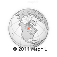 Outline Map of the Area around 61° 19' 16" N, 95° 58' 29" W, rectangular outline