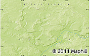 Physical Map of the area around 61° 39' 52" N, 101° 13' 29" E