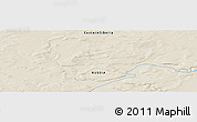 Shaded Relief Panoramic Map of the area around 61° 39' 52" N, 101° 13' 29" E