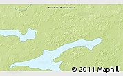 Physical 3D Map of the area around 61° 39' 52" N, 104° 28' 29" W