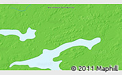 Political 3D Map of the area around 61° 39' 52" N, 104° 28' 29" W