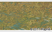 Satellite 3D Map of the area around 61° 39' 52" N, 104° 28' 29" W
