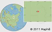 Savanna Style Location Map of the area around 61° 39' 52" N, 106° 19' 29" E