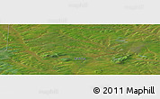 Satellite Panoramic Map of the area around 61° 39' 52" N, 106° 19' 29" E