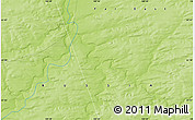 Physical Map of the area around 61° 39' 52" N, 109° 43' 29" E