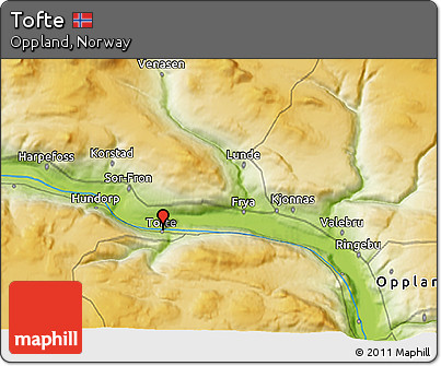 Physical 3D Map of Tofte
