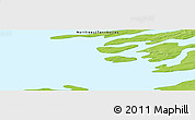 Physical Panoramic Map of the area around 61° 39' 52" N, 112° 58' 29" W