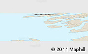 Shaded Relief Panoramic Map of the area around 61° 39' 52" N, 112° 58' 29" W