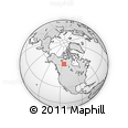 Outline Map of the Area around 61° 39' 52" N, 114° 40' 30" W, rectangular outline