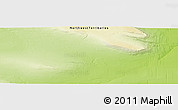 Physical Panoramic Map of the area around 61° 39' 52" N, 122° 19' 29" W