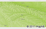 Physical 3D Map of the area around 61° 39' 52" N, 125° 1' 30" E