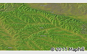 Satellite 3D Map of the area around 61° 39' 52" N, 125° 1' 30" E