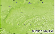 Physical Map of the area around 61° 39' 52" N, 126° 43' 29" E