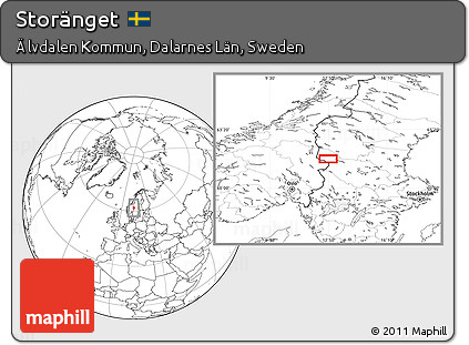 Blank Location Map of Storänget