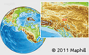 Physical Location Map of Hootalinqua
