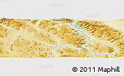 Physical Panoramic Map of Hootalinqua